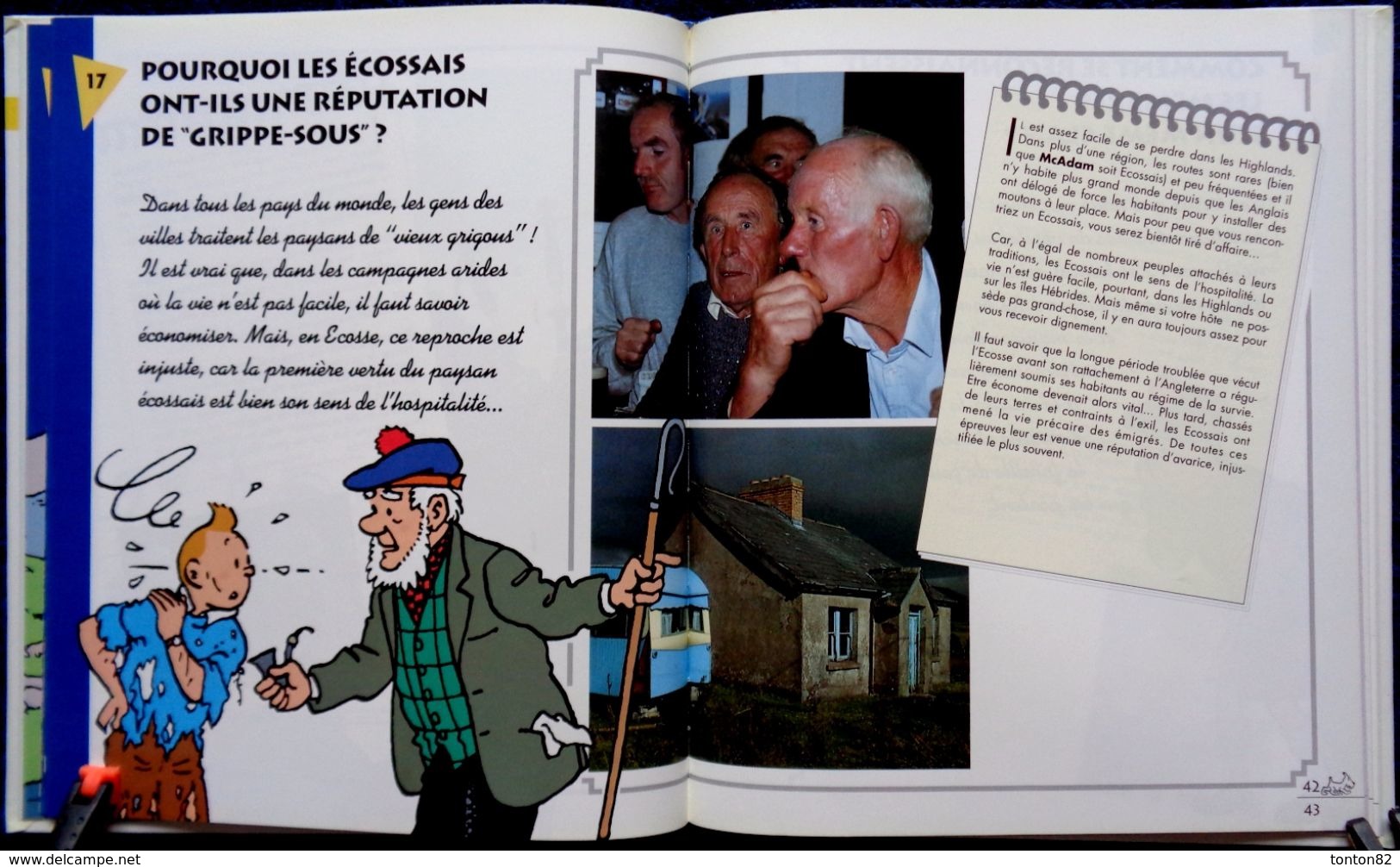 Les carnets de route de TINTIN - L' ÉCOSSE - Casterman - ( 1992 ) .