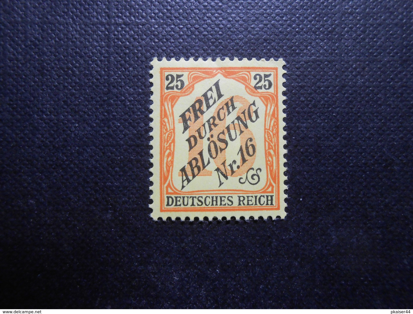 D.R.Mi 14   25Pf*/MLH   Dienstmarken - 1905 - Mi 40,00 € - Ungebraucht