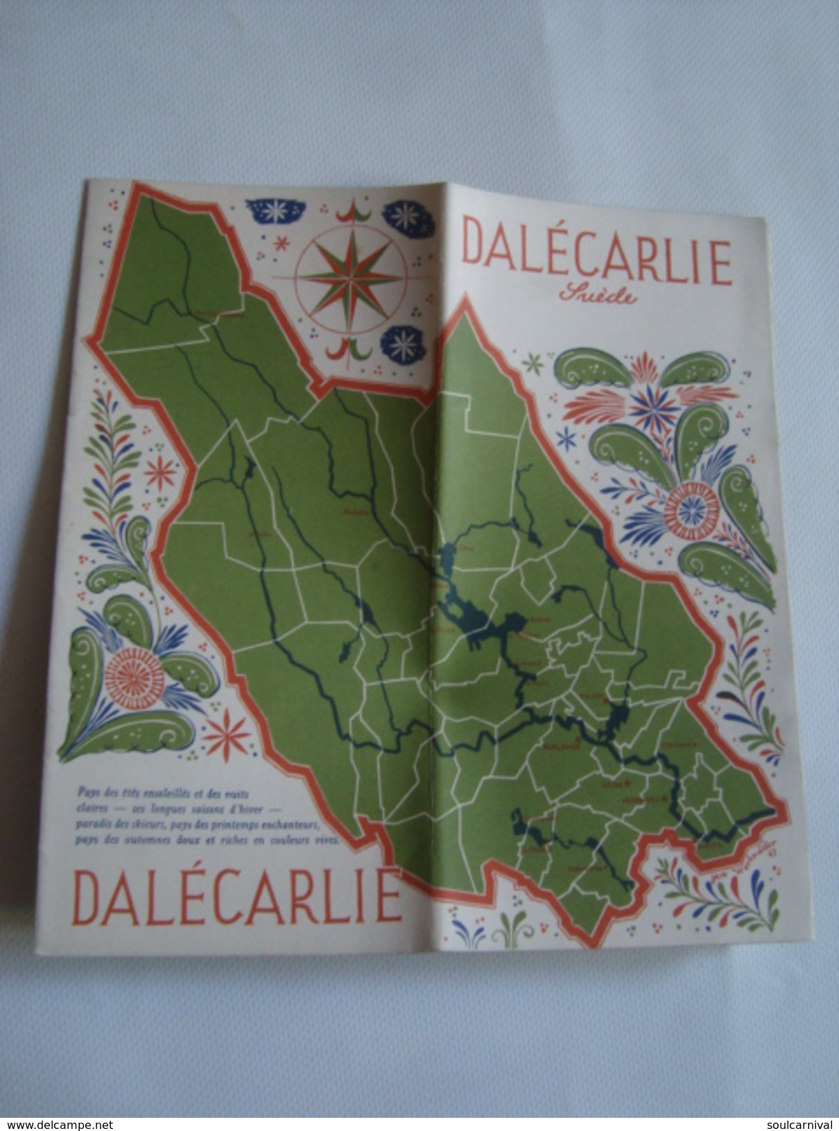 DALÉCARLIE - SVERIGE, SWEDEN, DALARNA, DALECARLIA, 1949. B/W PHOTOS. - Dépliants Touristiques