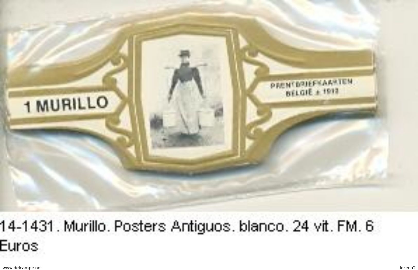 Vitolas Murillo. Posters Antiguos, Blanco. Ref. 14-1431 - Anelli Da Sigari