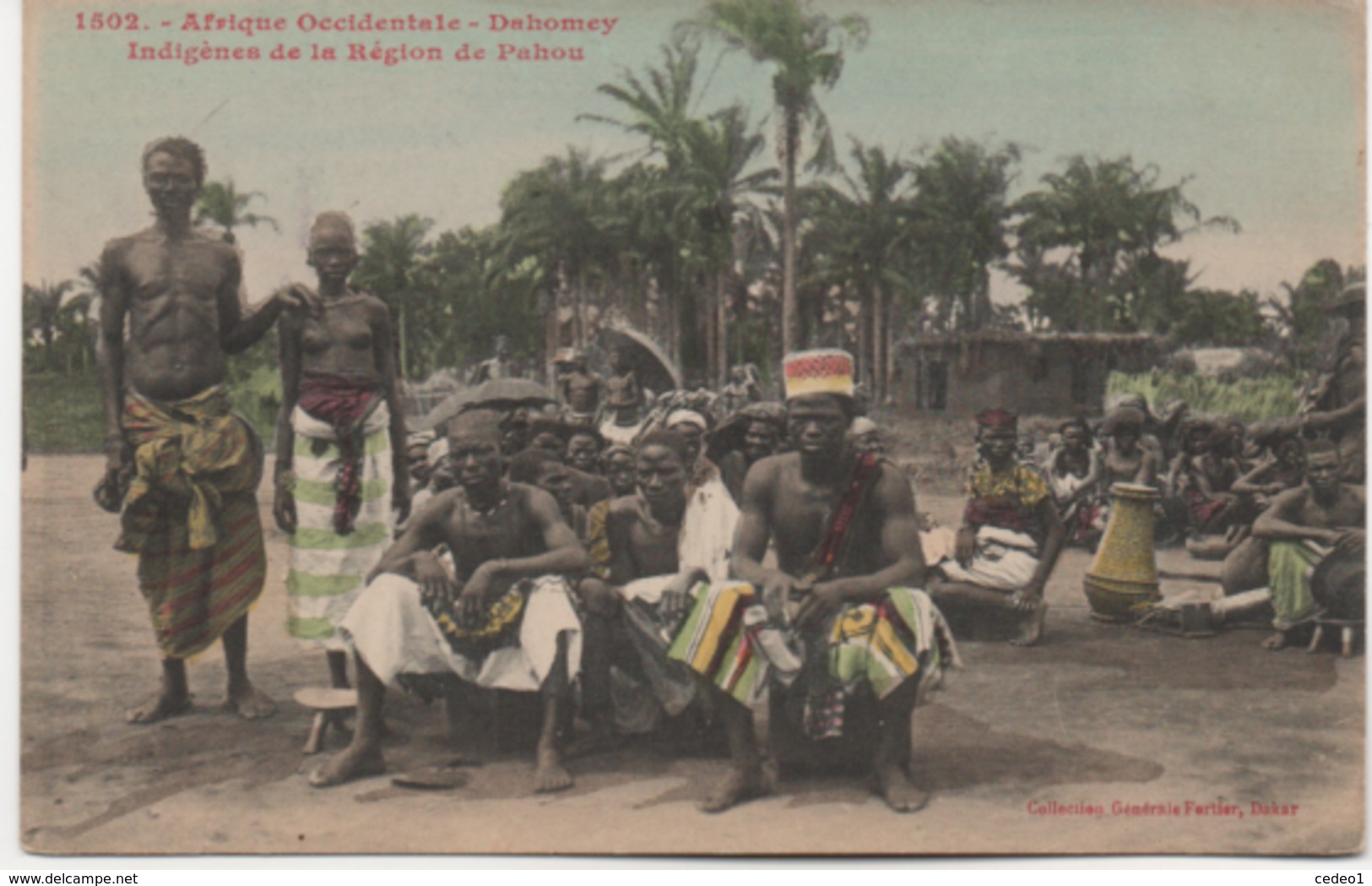 AFRIQUE OCCIDENTALE   DAHOMEY  INDIGENES DE LA REGION DE PAHOU                              COLLECTION FORTIER - Benín