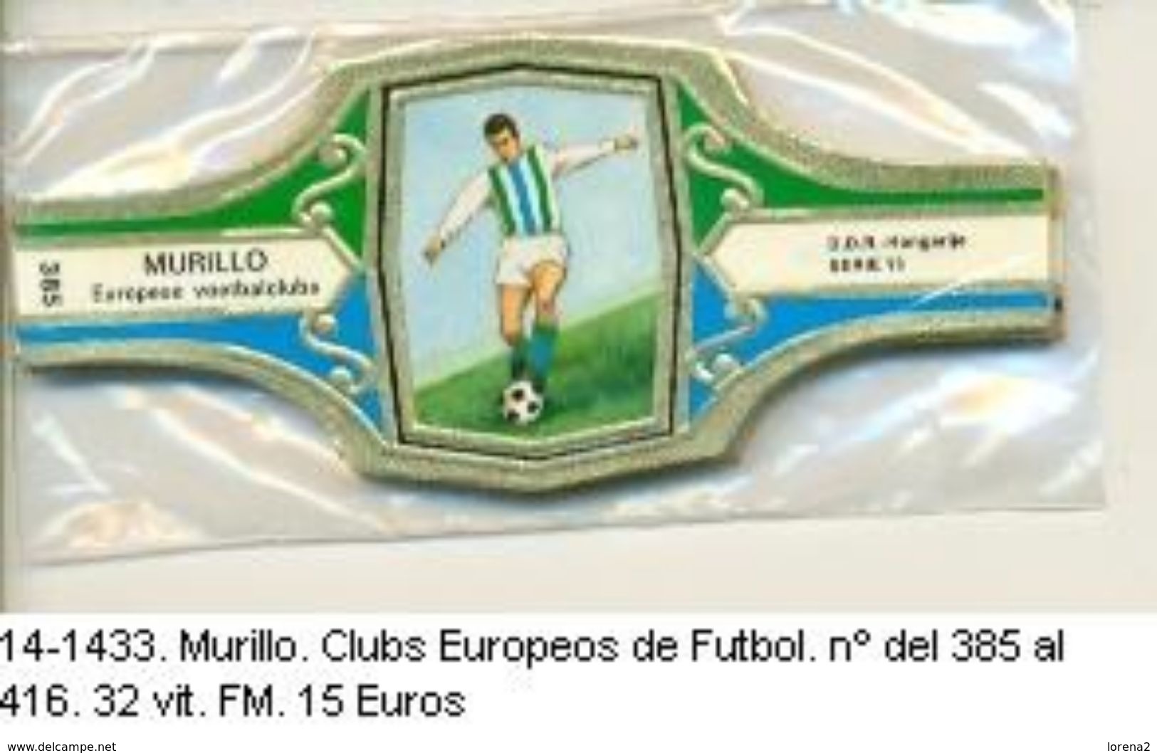 Vitolas Murillo. Clubs Europeos De Futbol. Ref. 14-1433 - Bagues De Cigares