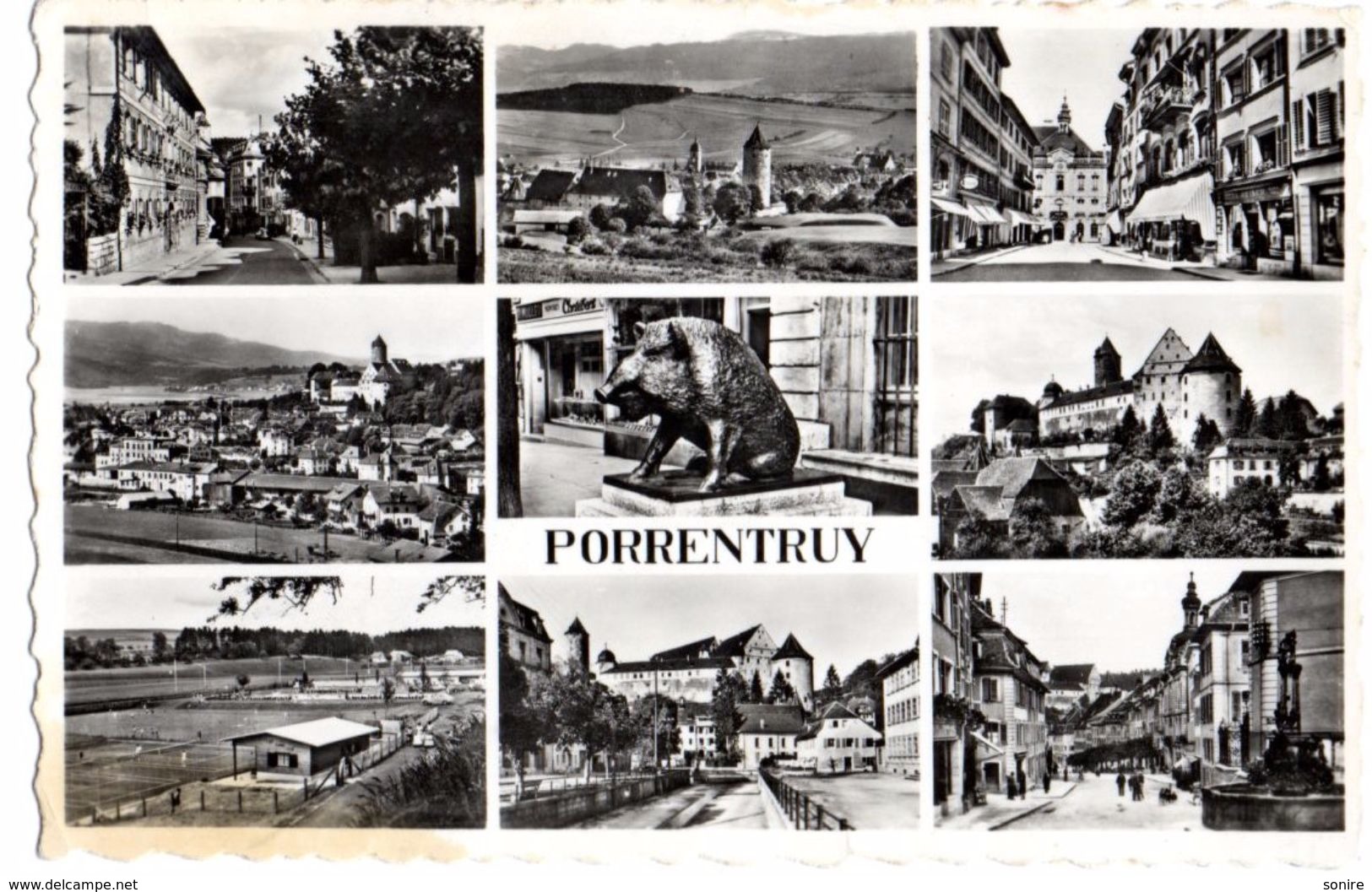 PORRENTRUY - SVIZZERA - VEDUTINE - VG 1951 FP - C142 - Porrentruy