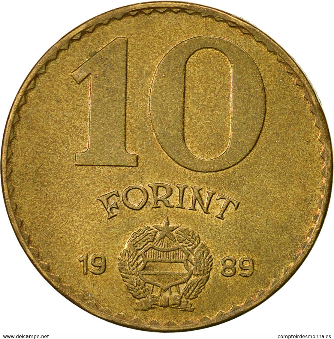 Monnaie, Hongrie, 10 Forint, 1989, Budapest, TTB, Aluminum-Bronze, KM:636 - Hongrie