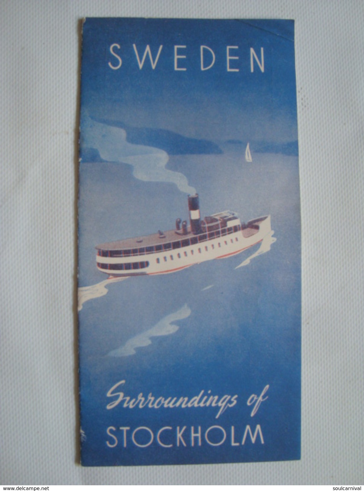 SWEDEN. SURROUNDINGS OF STOCKHOLM - SVERIGE, 1949. 16 PAGES. B/W PHOTOS. - Tourism Brochures