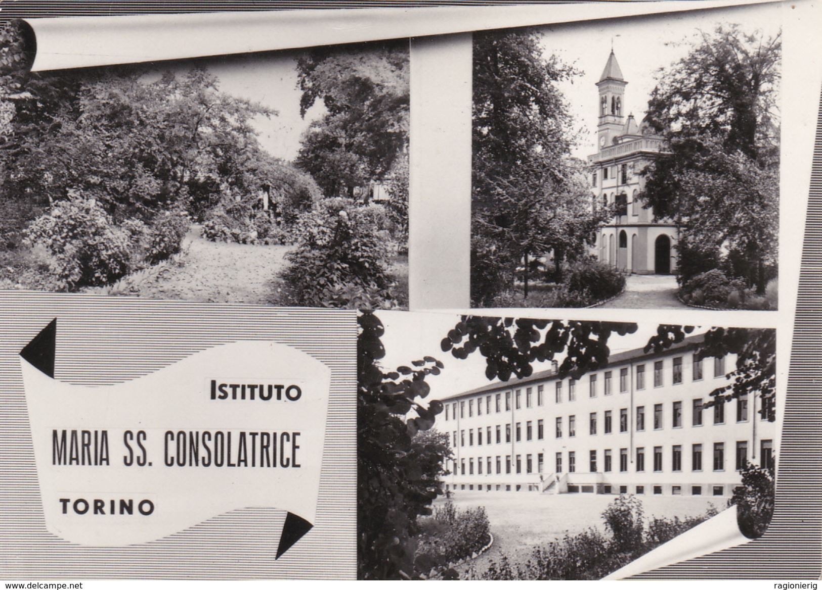 TORINO - Istituto Maria SS. Consolatrice - Via Caprera - Educandato - 3 Vedute - 1957 - Educazione, Scuole E Università