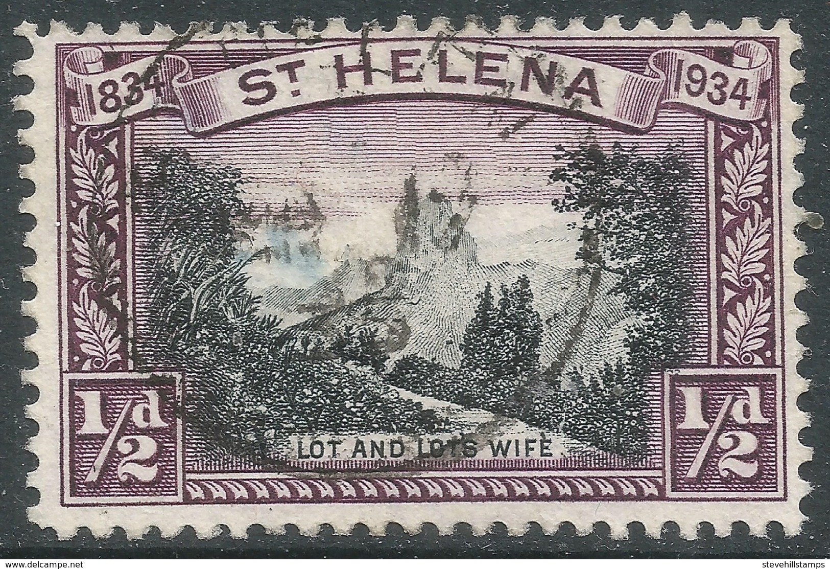 St Helena. 1934 Centenary Of British Colonization. ½d Used. SG 114 - Saint Helena Island