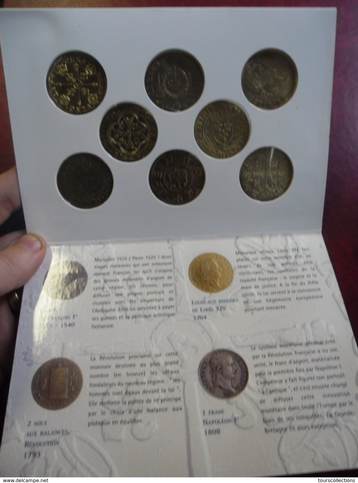 1 COFFRET BU FRANCE MEDAILLES FDC MONNAIE DE PARIS Série Complète Des 8 Monnaies 2000 Ans De Monnaies Françaises - Royaux / De Noblesse