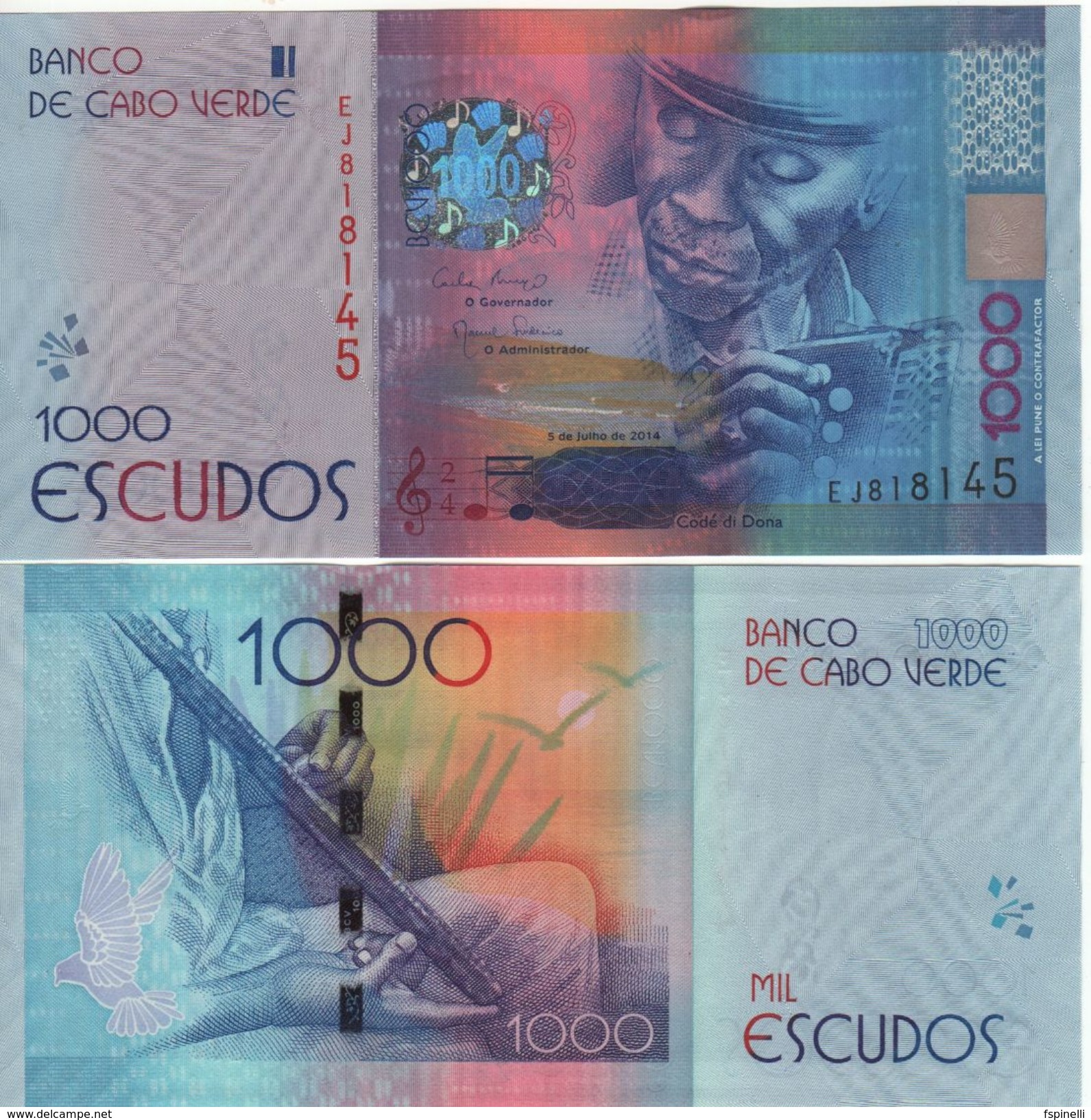 CAPE VERDE   1'000 Escudos     P73     UNC - Capo Verde