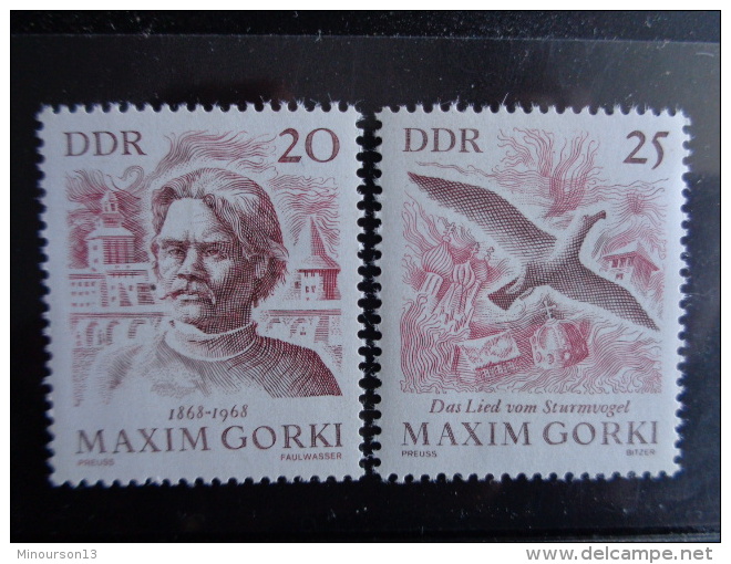DDR 1968 - MICHEL N° 1351 &amp; 1352 °° - MAXIM GORKI - Neufs
