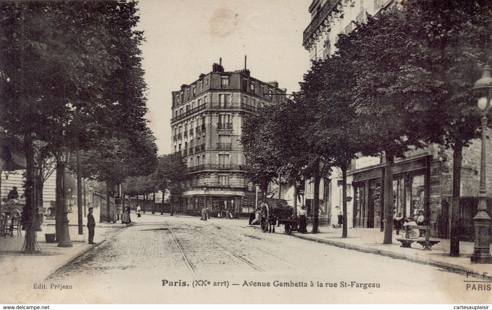 PARIS 20eme - Avenue Gambetta à La Rue Saint Fargeau - Arrondissement: 20