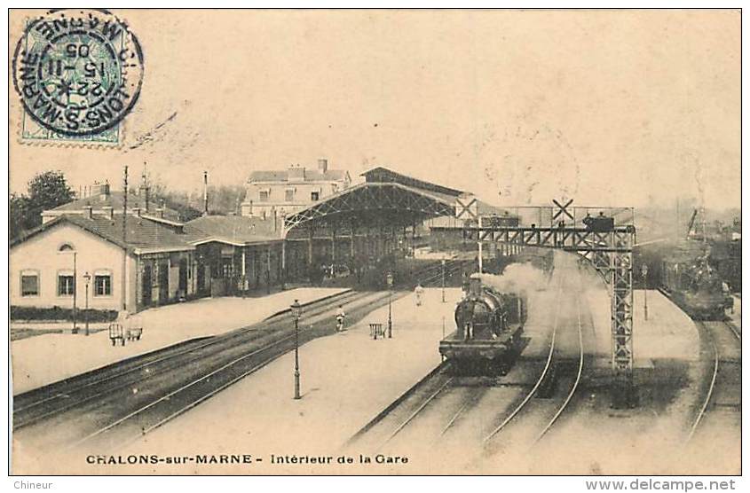 CHALONS SUR MARNE INTERIEUR DE LA GARE - Châlons-sur-Marne