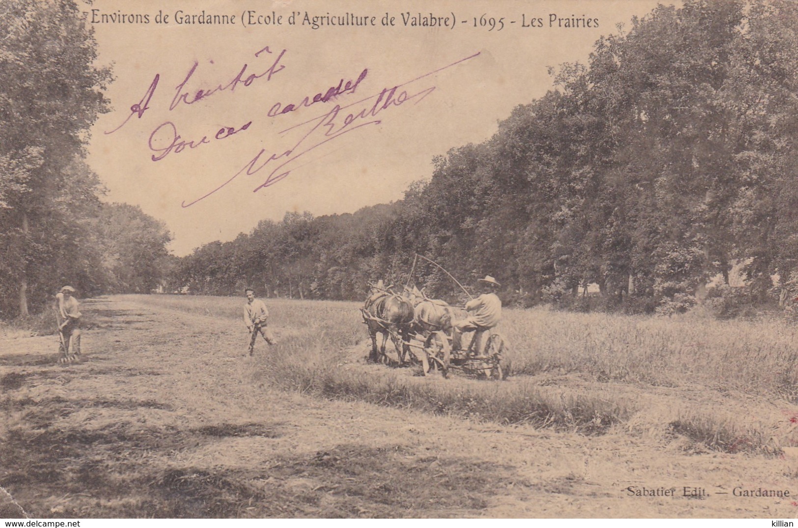 Environs De Gardanne (ecole D'agriculture De Valabre) 1695 Les Prairies - Autres & Non Classés