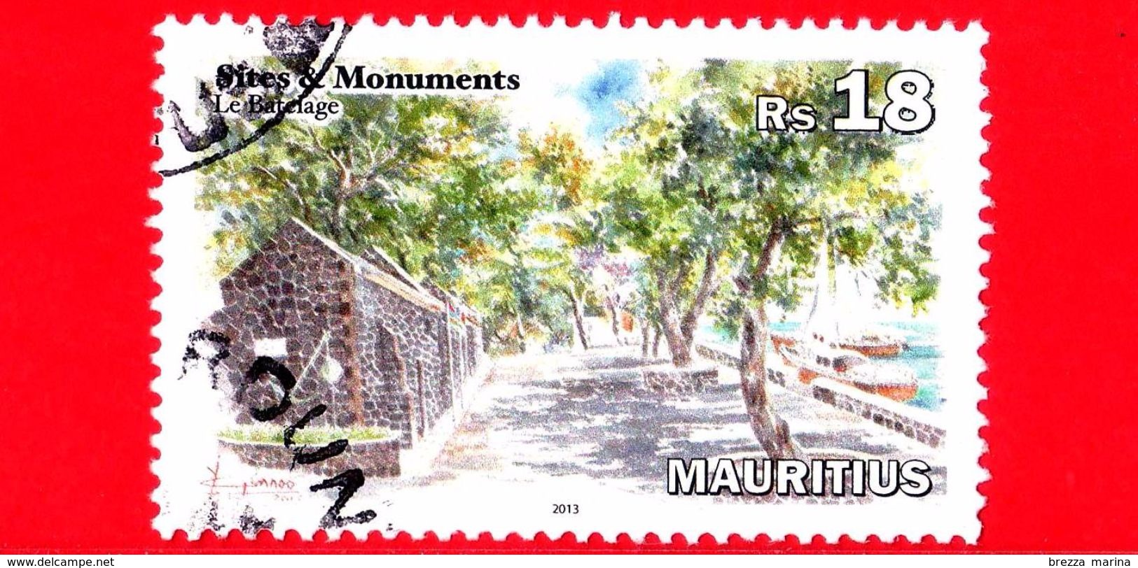 MAURITIUS - Usato - 2013 - Siti E Monumenti - Porto Di Souillac - Le Batelage - 18 - Mauritius (1968-...)