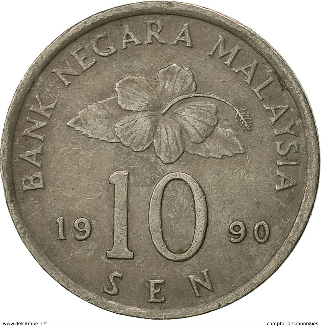 Monnaie, Malaysie, 10 Sen, 1990, TTB, Copper-nickel, KM:51 - Maleisië