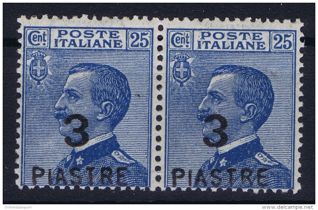 Italy: Constantinopoli Sa 60  Postfrisch/neuf Sans Charniere /MNH/**  1922 Pair - European And Asian Offices