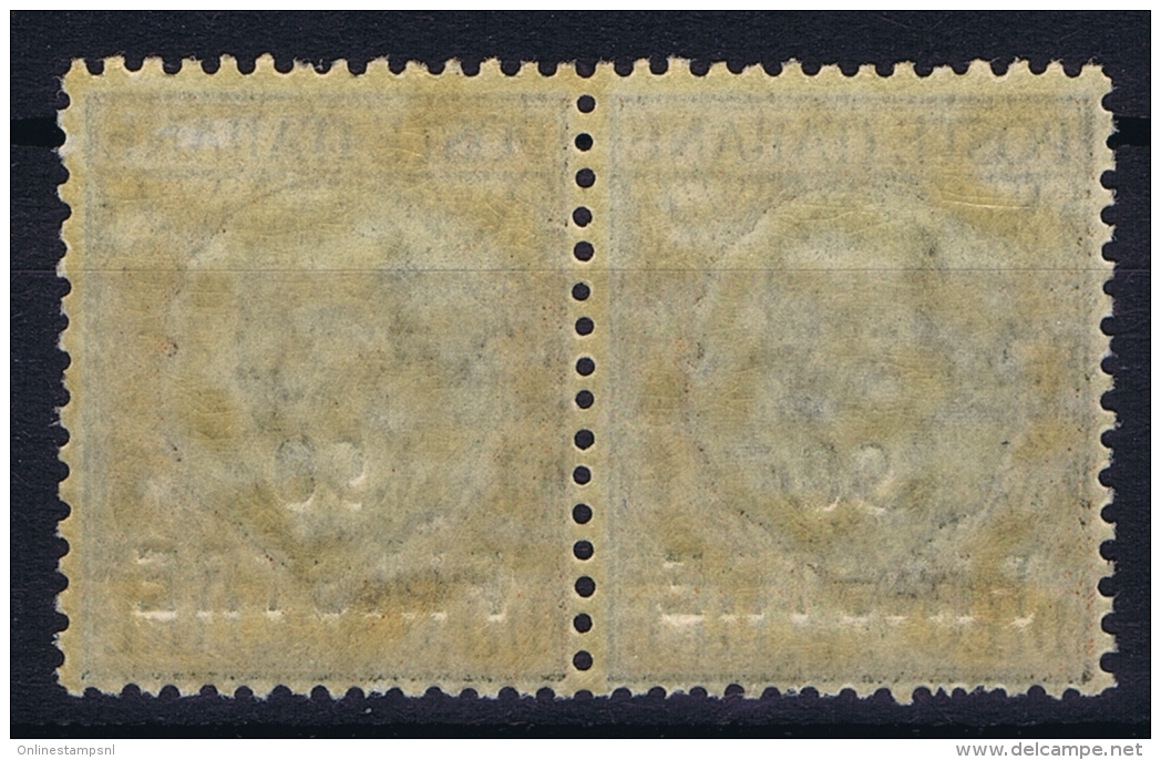 Italy: Constantinopoli Sa 75  Non Emessi Postfrisch/neuf Sans Charniere /MNH/**  1923 Pair - Bureaux D'Europe & D'Asie