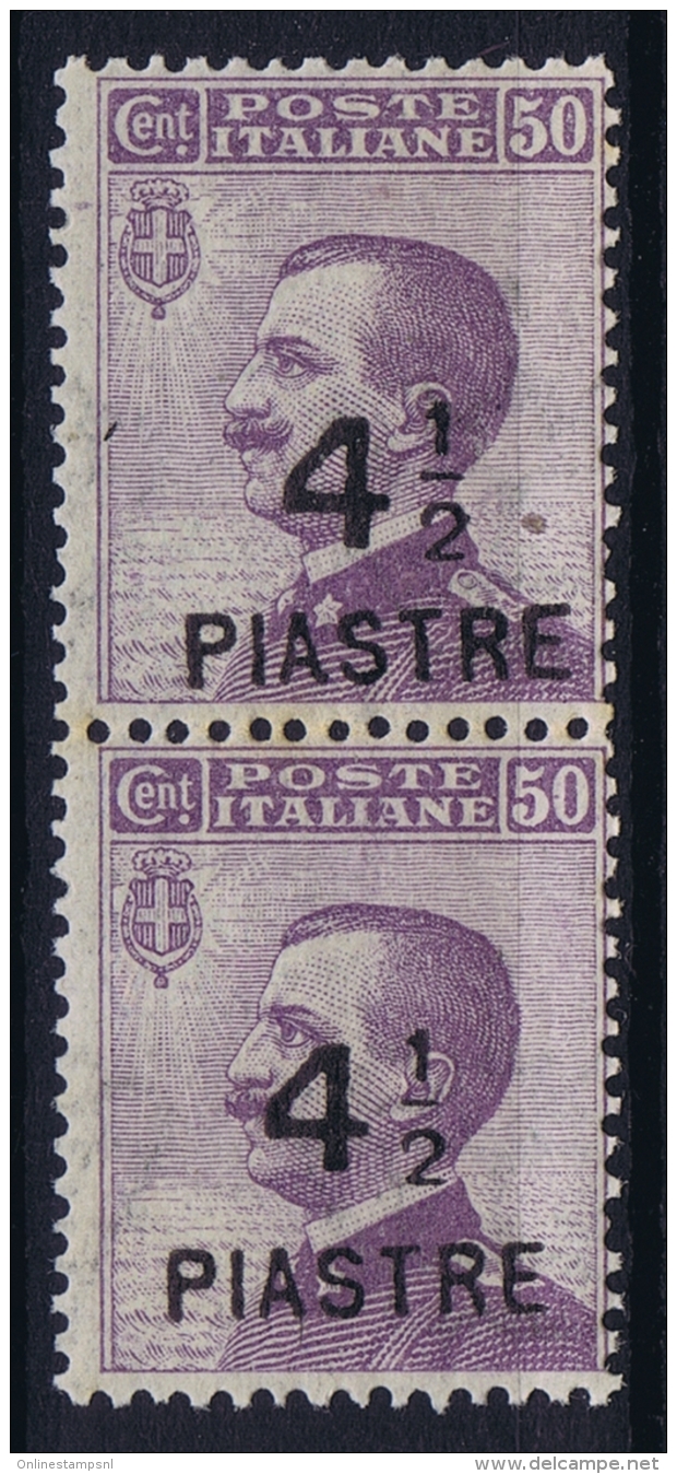 Italy: Constantinopoli Sa 62 Postfrisch/neuf Sans Charniere /MNH/**  1922  Pair - European And Asian Offices