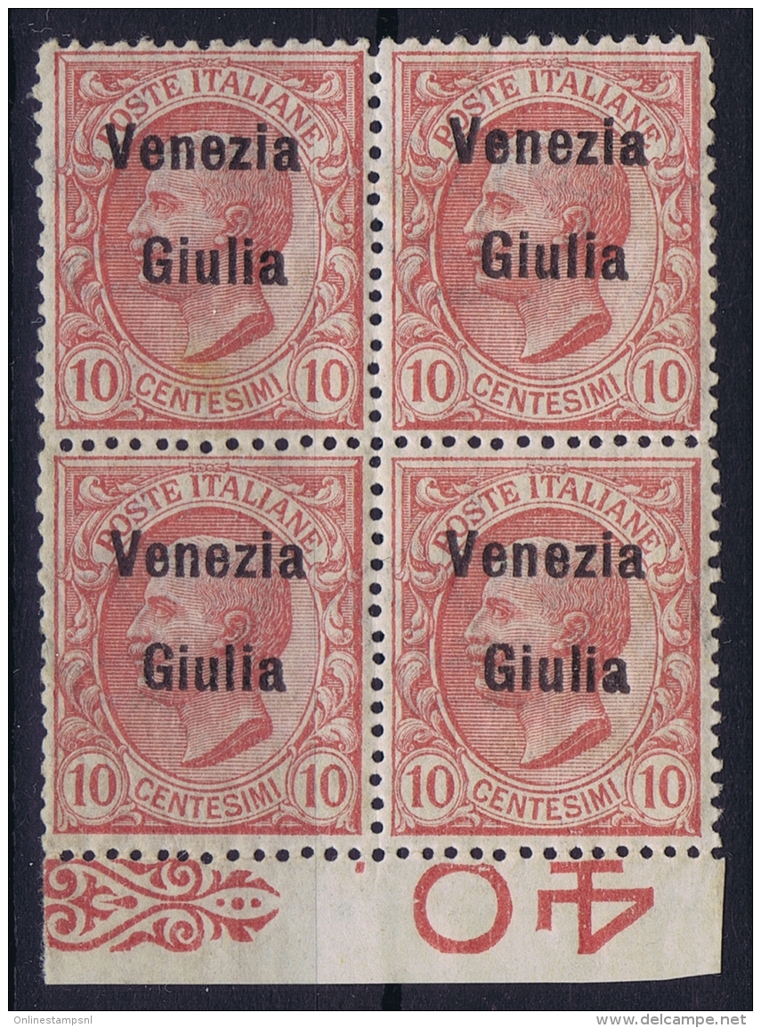 Italy: VENEZIA GIULIA   Sa 22 Postfrisch/neuf Sans Charniere /MNH/**  4-block And Sheet Margin - Vénétie Julienne