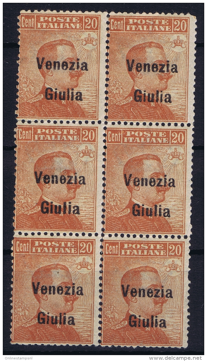 Italy: Venezia  Giulia Sa 23 Postfrisch/neuf Sans Charniere /MNH/** 6-block - Venezia Giulia