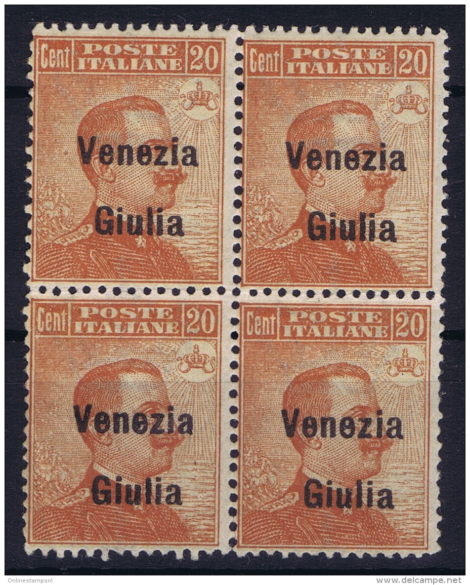 Italy: Venezia  Giulia Sa 23 Postfrisch/neuf Sans Charniere /MNH/** 4-block - Venezia Giuliana