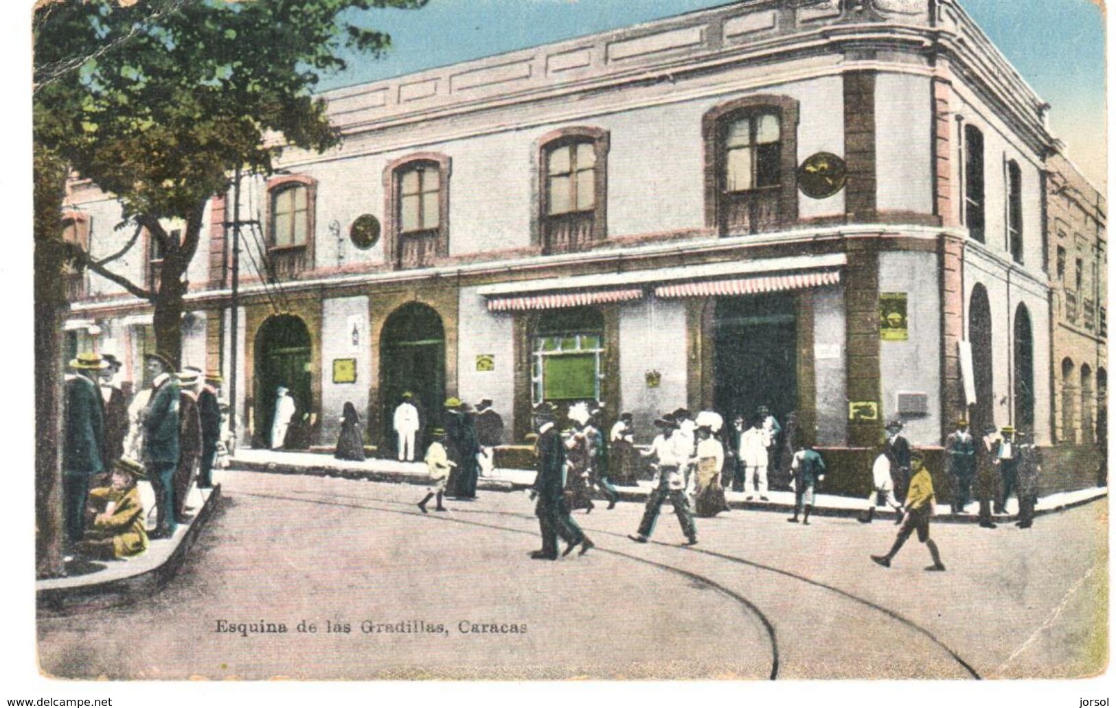 POSTAL   CARACAS  - VENEZUELA  - ESQUINA DE LAS GRADILLAS - Venezuela