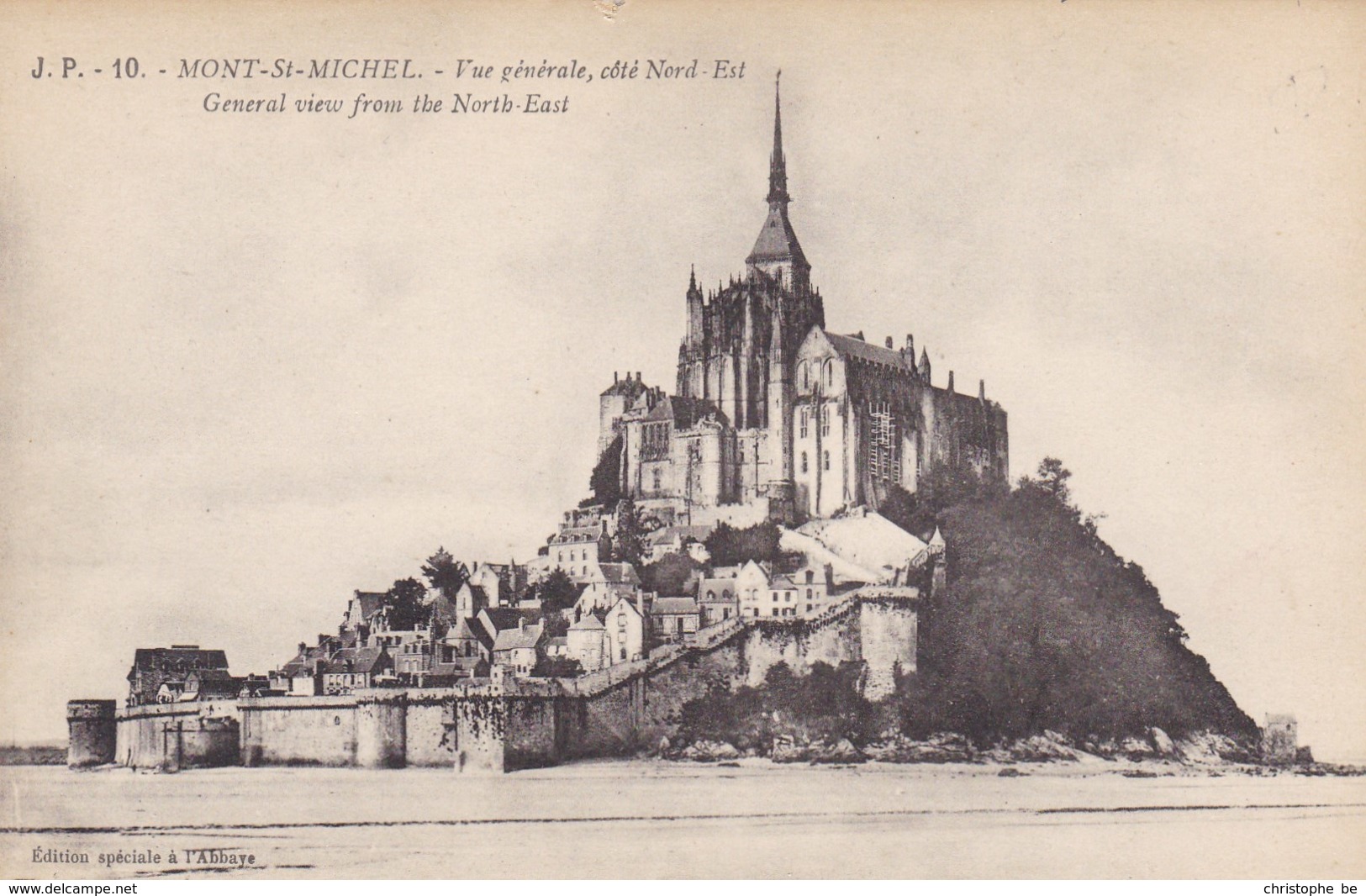 CPA Mont St Michel, Vue Générale Coté Nord Est (pk40229) - Le Mont Saint Michel