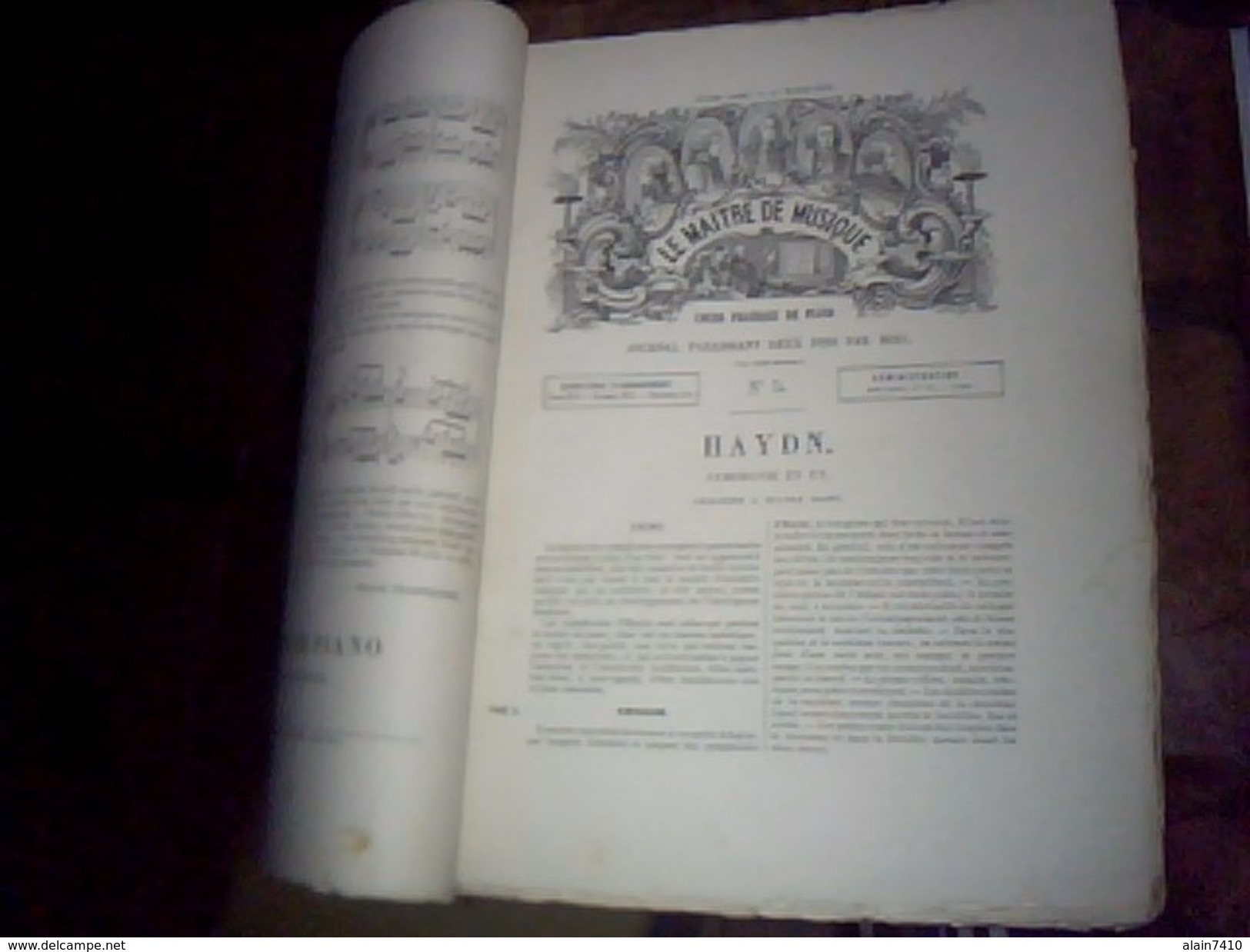 Partitions Collector Le Maitre De Musique Annee Du 1/01/1875 Au 15/ 04/1876 Webert Mozart Haydn Schubert Fesca .... - Partitions Musicales Anciennes