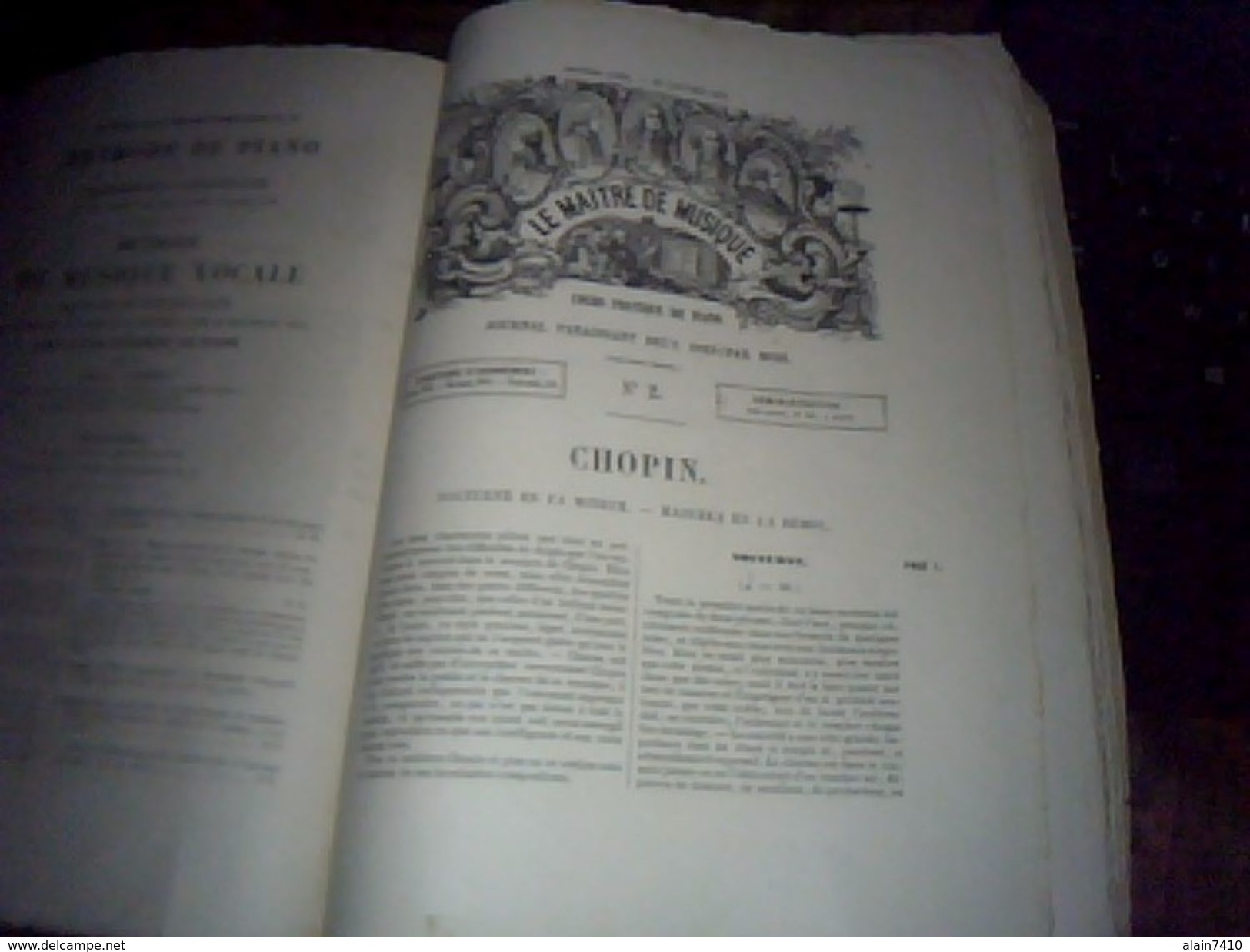 partitions collector le maitre de musique annee du 1/01/1875 au 15/ 04/1876 webert mozart haydn schubert fesca ....