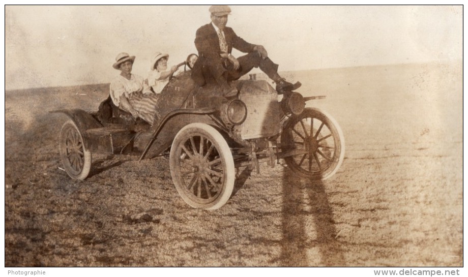 USA Kansas Greeley County Automobile Vieux Tacot 3 Anciennes Photos Amateur 1920