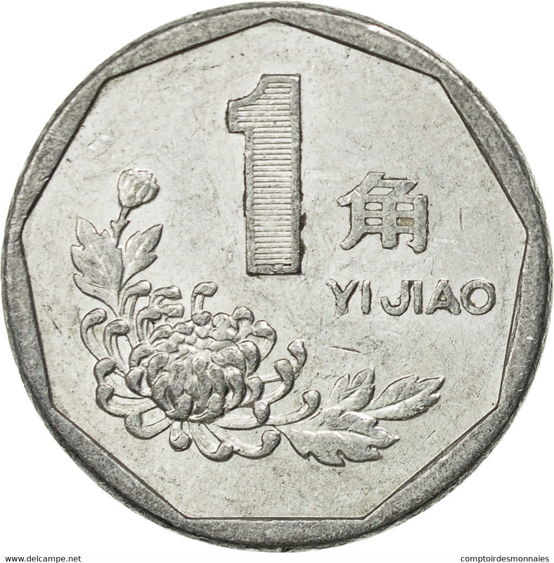 Monnaie, CHINA, PEOPLE'S REPUBLIC, Jiao, 1991, TTB, Aluminium, KM:335 - Chine