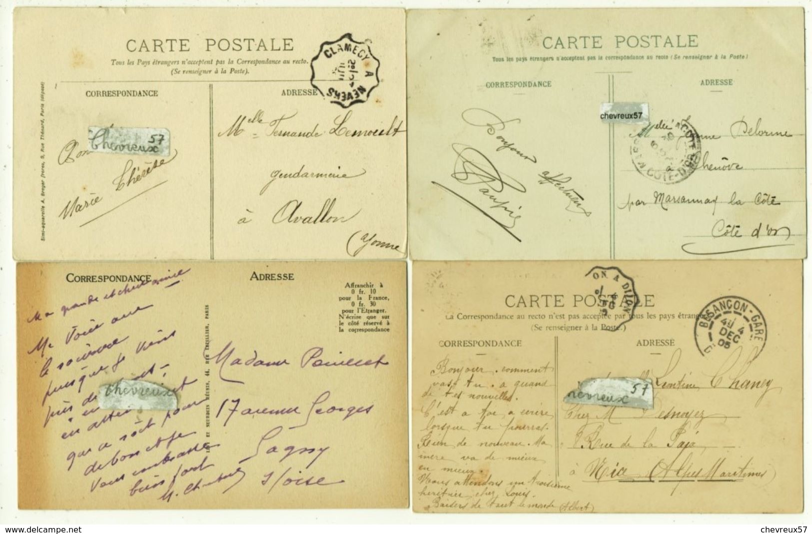 20 CARTES ANCIENNES DE FRANCE - LOT 41 - Villes et Villages de France