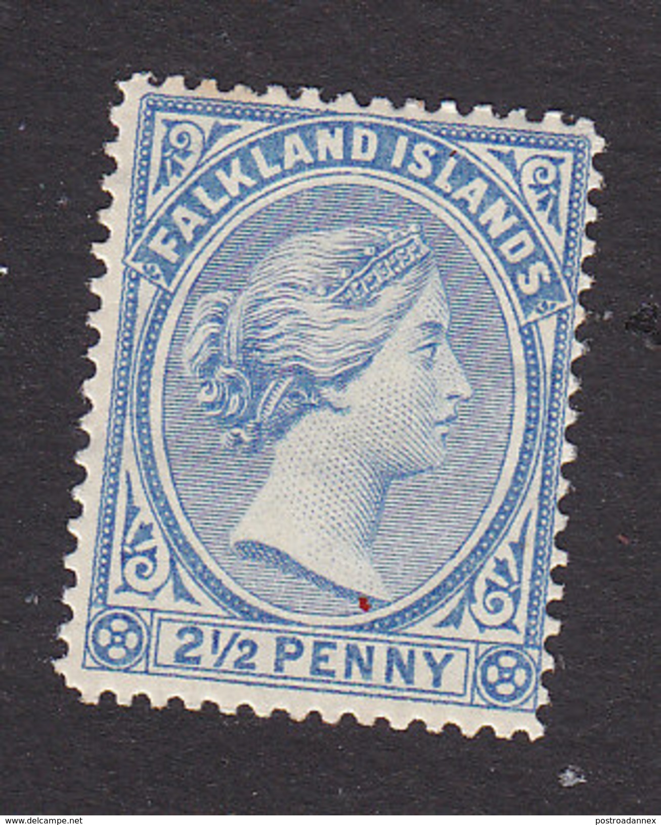 Falkland Islands, Scott #15, Mint Hinged, Victoria, Issued 1891 - Falkland Islands