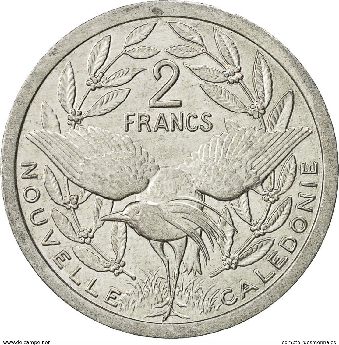 Monnaie, Nouvelle-Calédonie, 2 Francs, 1991, Paris, SUP, Aluminium, KM:14 - Neu-Kaledonien