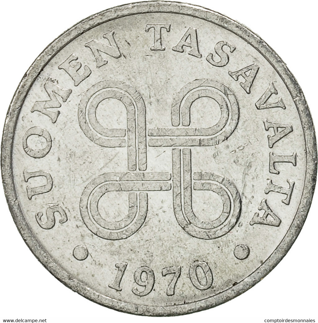 Monnaie, Finlande, Penni, 1970, TTB, Aluminium, KM:44a - Finlande