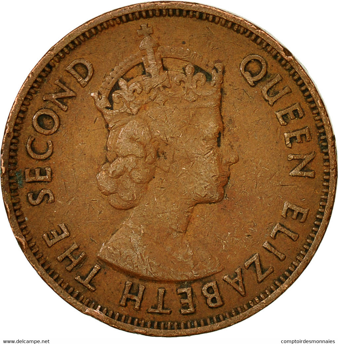 Monnaie, Mauritius, Elizabeth II, 5 Cents, 1971, TB+, Bronze, KM:34 - Mauritius