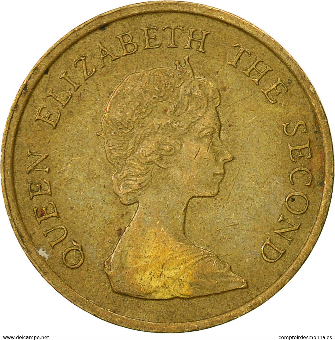 Monnaie, Hong Kong, Elizabeth II, 10 Cents, 1982, TTB, Nickel-brass, KM:49 - Hong Kong