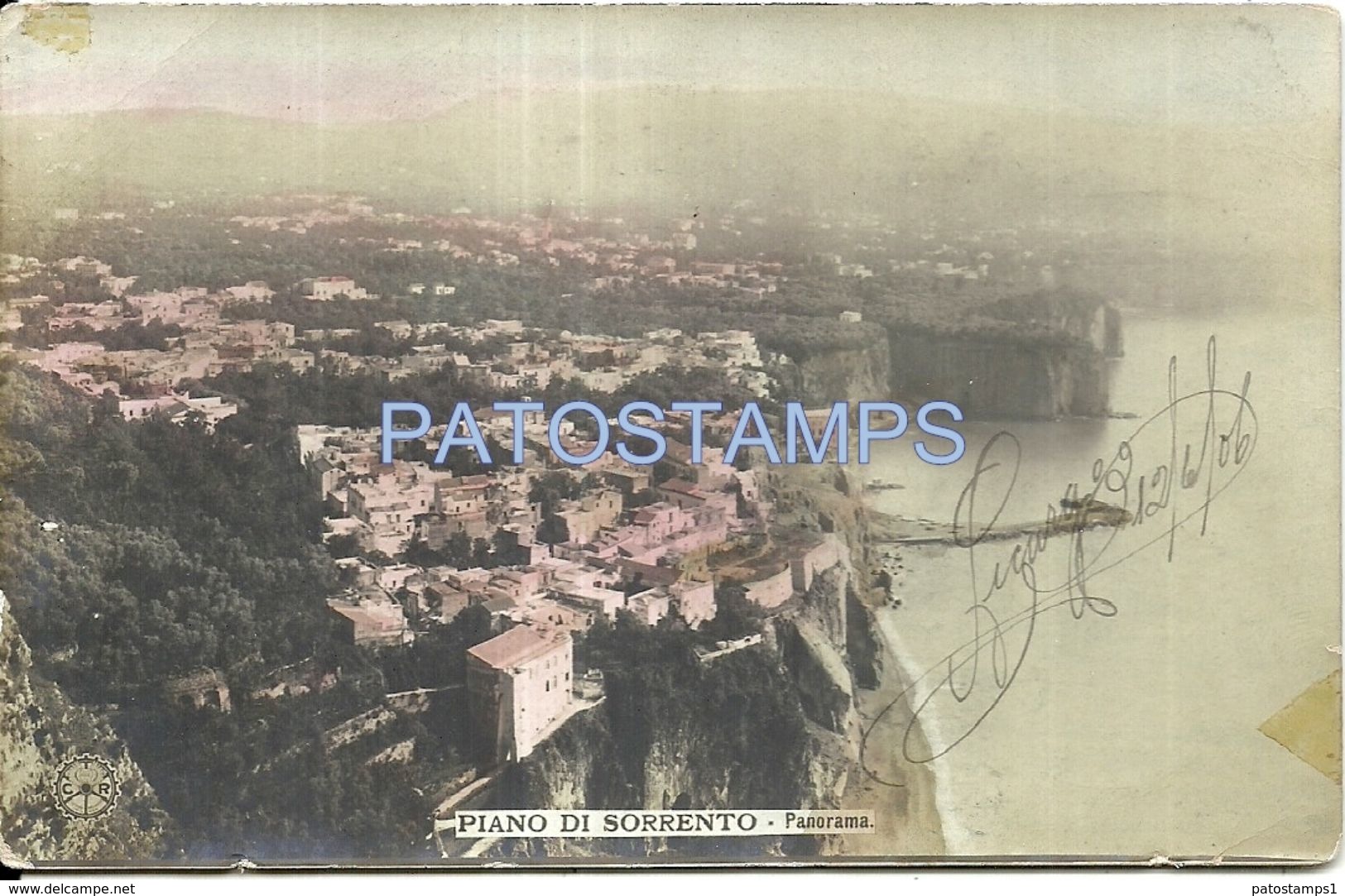 81642 ITALY PIANO DI SORRENTO NAPOLES VIEW PANORAMA POSTAL POSTCARD - Altri & Non Classificati