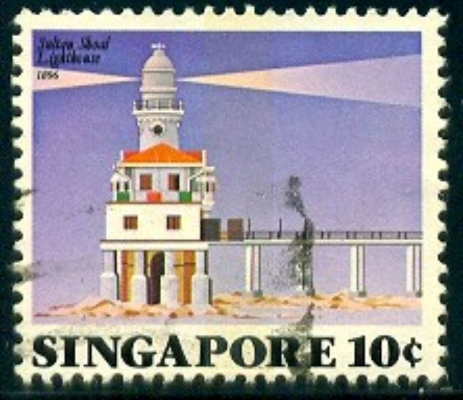 Lighthouse, Sultan Shoal, 1896, Singapore Stamp SC#397 Used - Singapour (1959-...)