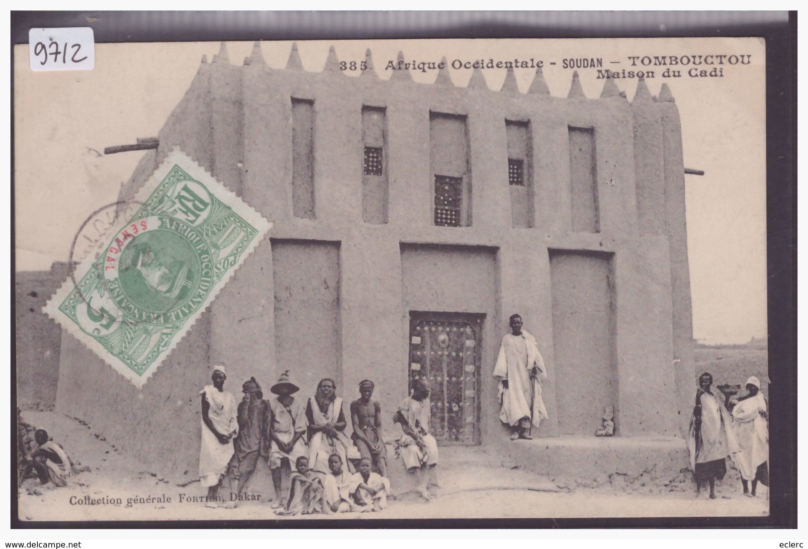 AOF - SOUDAN - TOMBOUCTOU - MAISON DU CADI - TB - Sudan