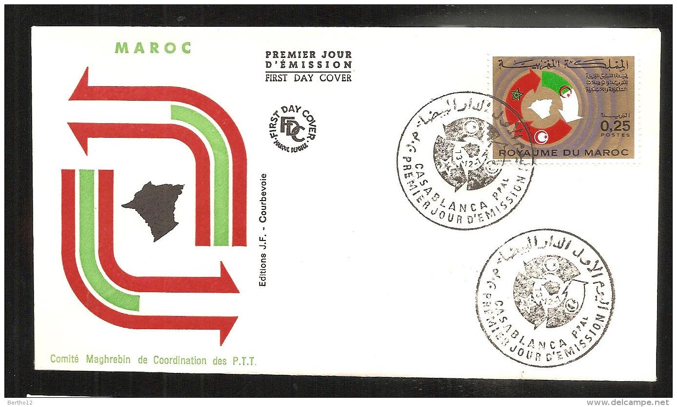 FDC   1973 Coordination Des P T T - Morocco (1956-...)