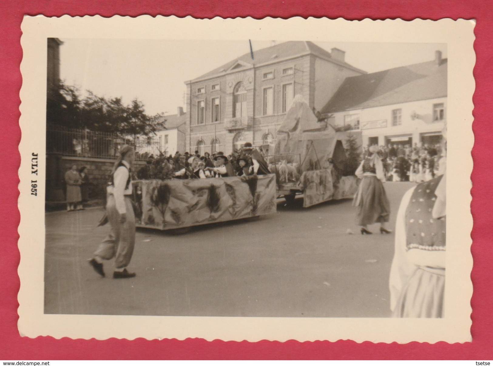 Froidchapelle - Cortège Du Laetare ...1957 - Photo11,5 Cm / 8,3 Cm - Froidchapelle