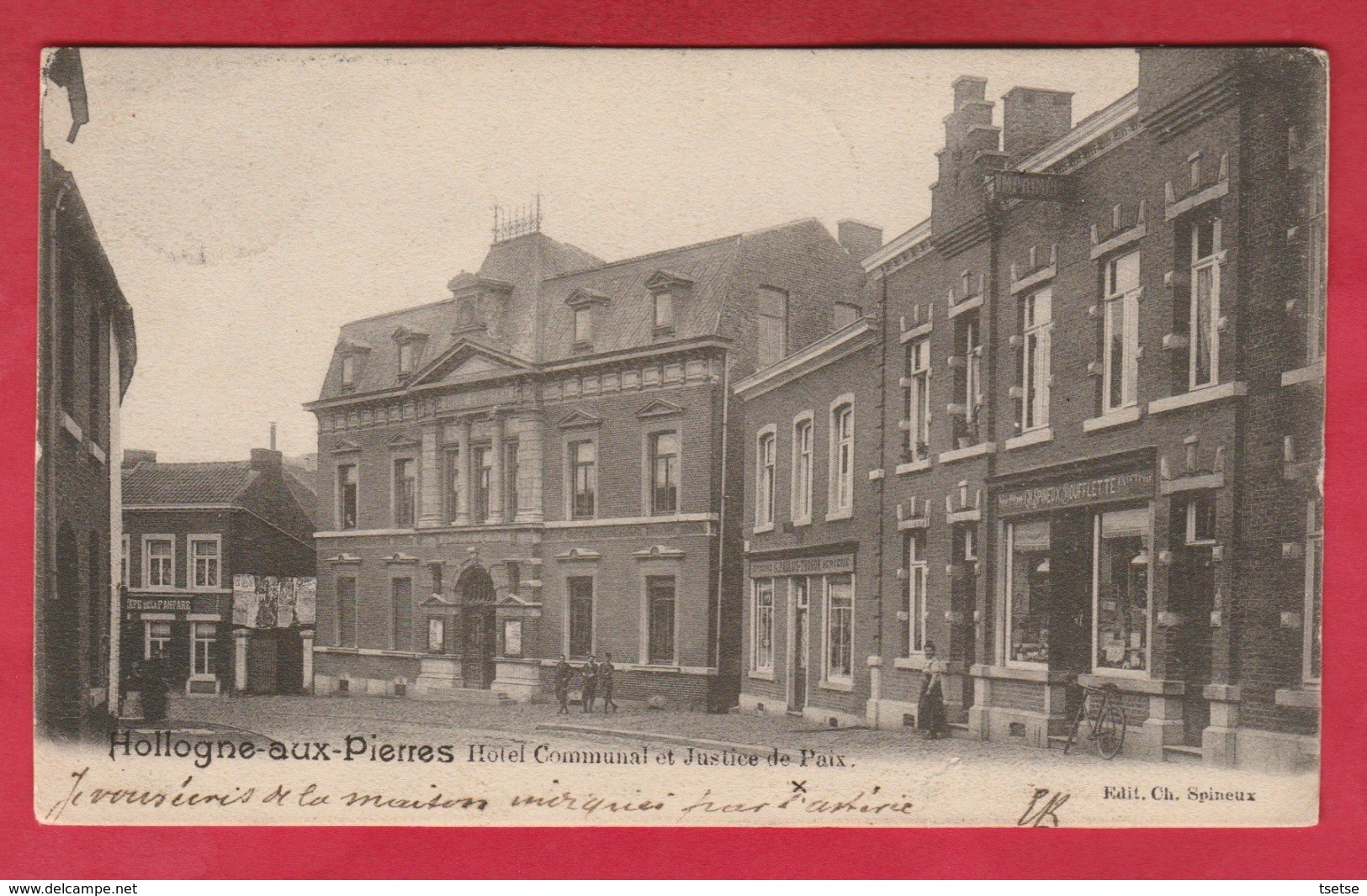 Hollogne-aux-Pierres - Hôtel Communal Et Justice De Paix - 1901 ( Voir Verso ) - Grace-Hollogne