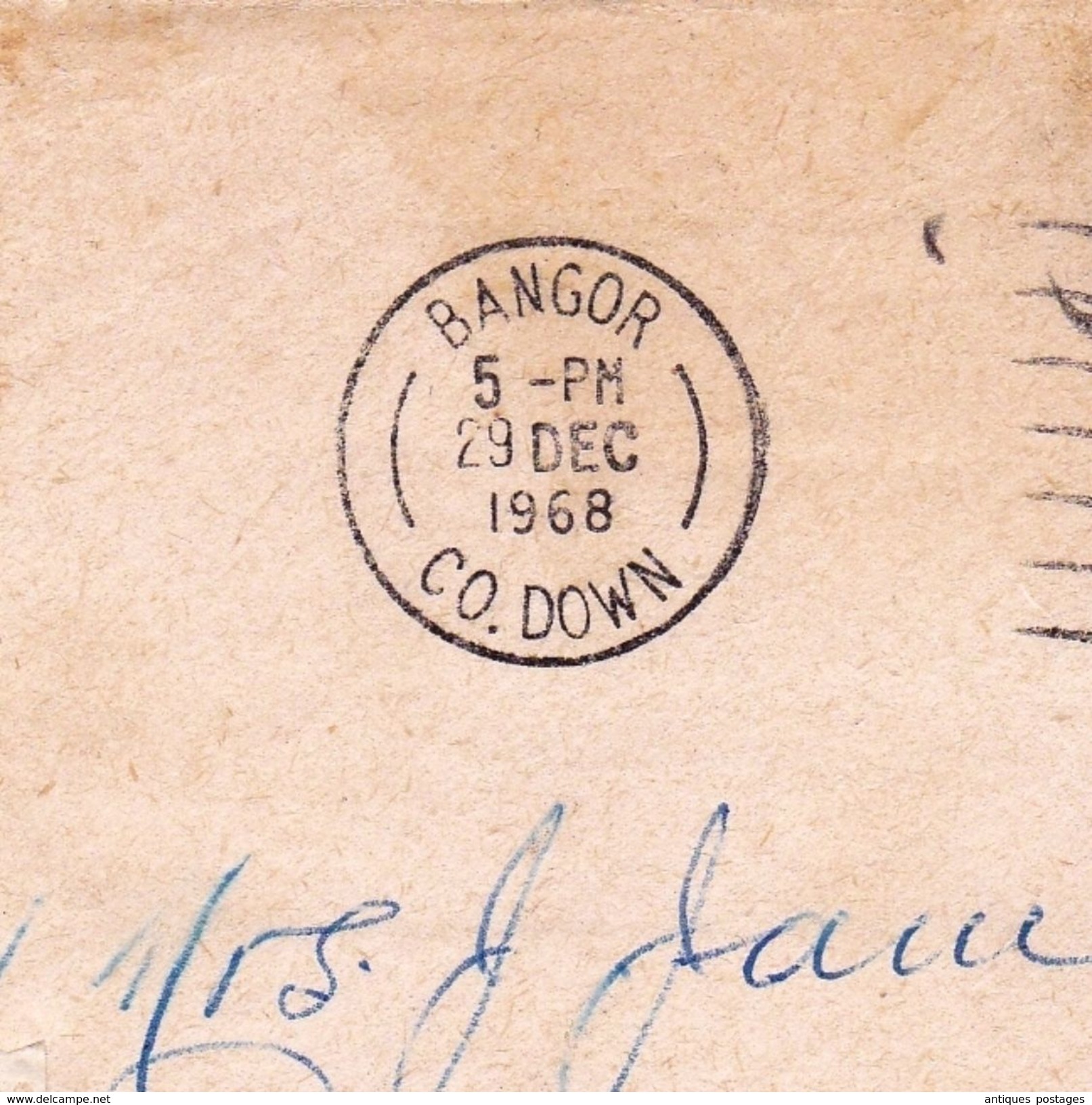 Lettre Bangor Beannchar County Down Irlande Du Nord Northern Irland British Embassy Berne Switzerland Suisse Taxe - Storia Postale