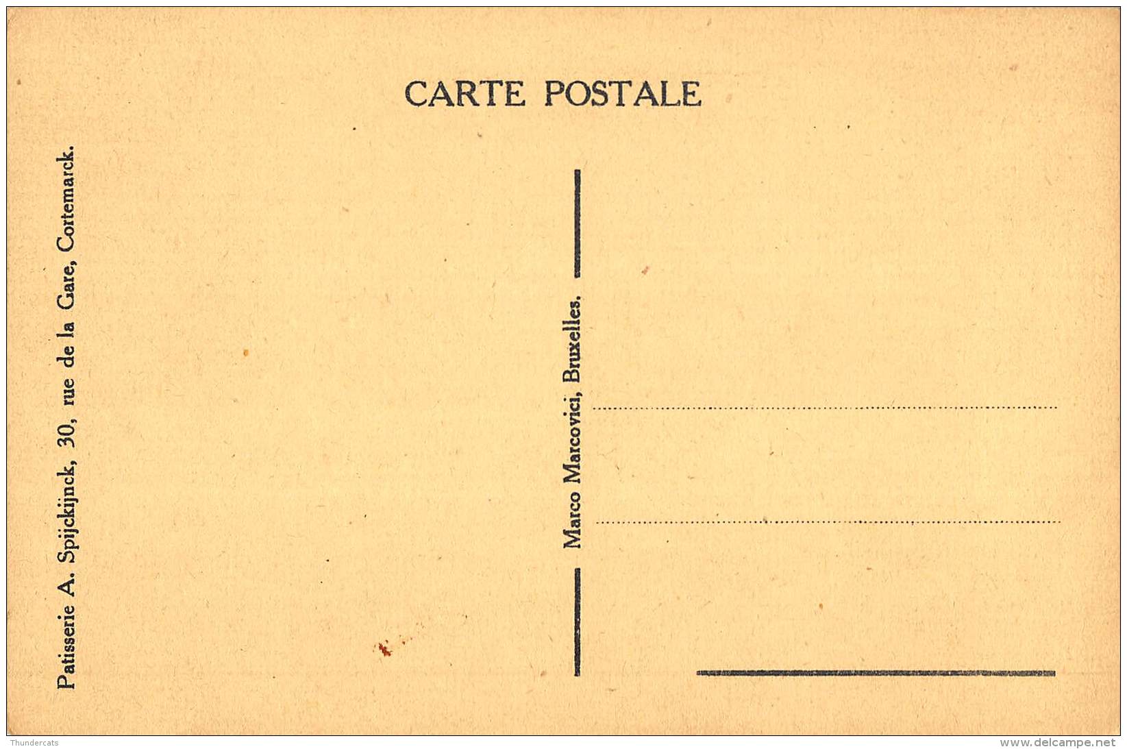 CPA KORTEMARK CORTEMARCK RUE D'HANDZAEME HANDZAEMESTRAAT - Kortemark