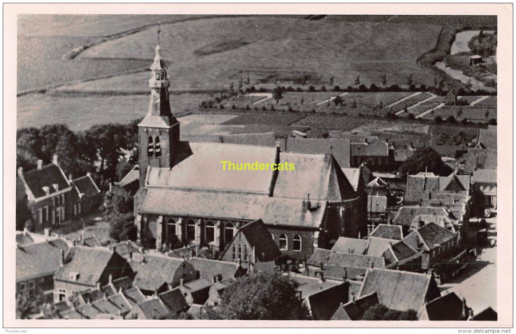 CPSM PHOTO FOTO SINT MAARTENSDIJK NEDERLANDSE HERVORMDE KERK - Tholen