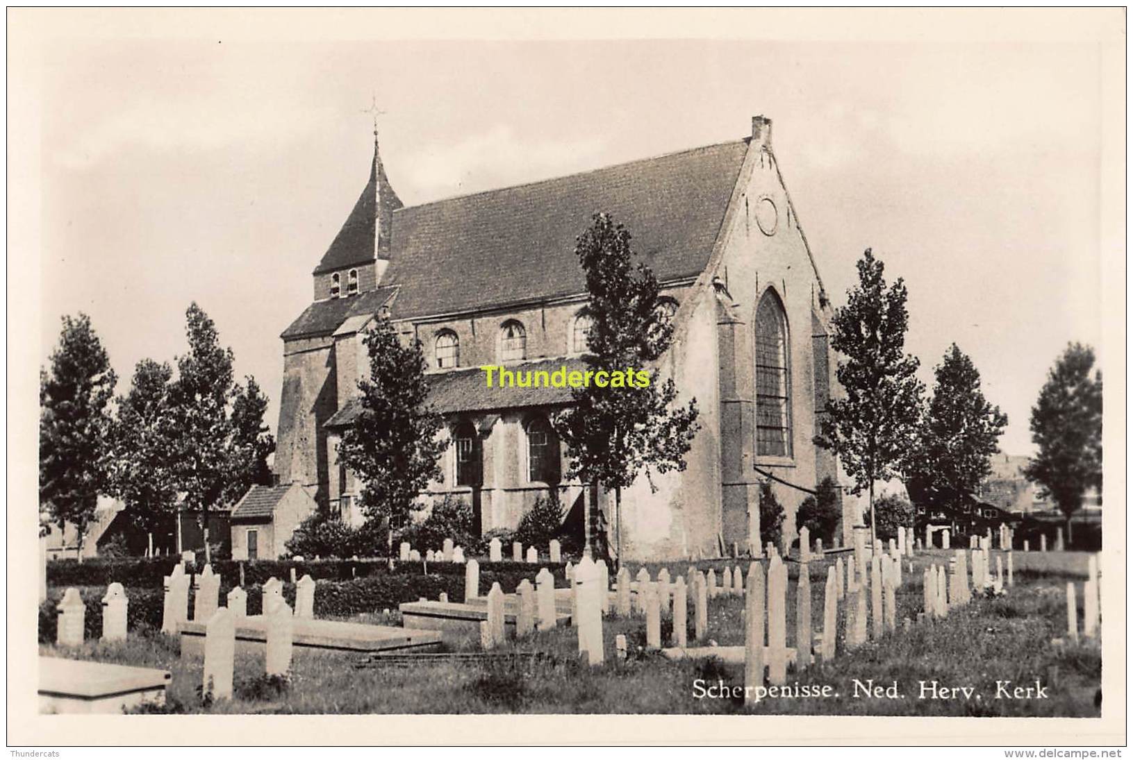 CPSM PHOTO FOTO SCHERPENISSE NEDERLANDSE HERVORMDE KERK - Tholen