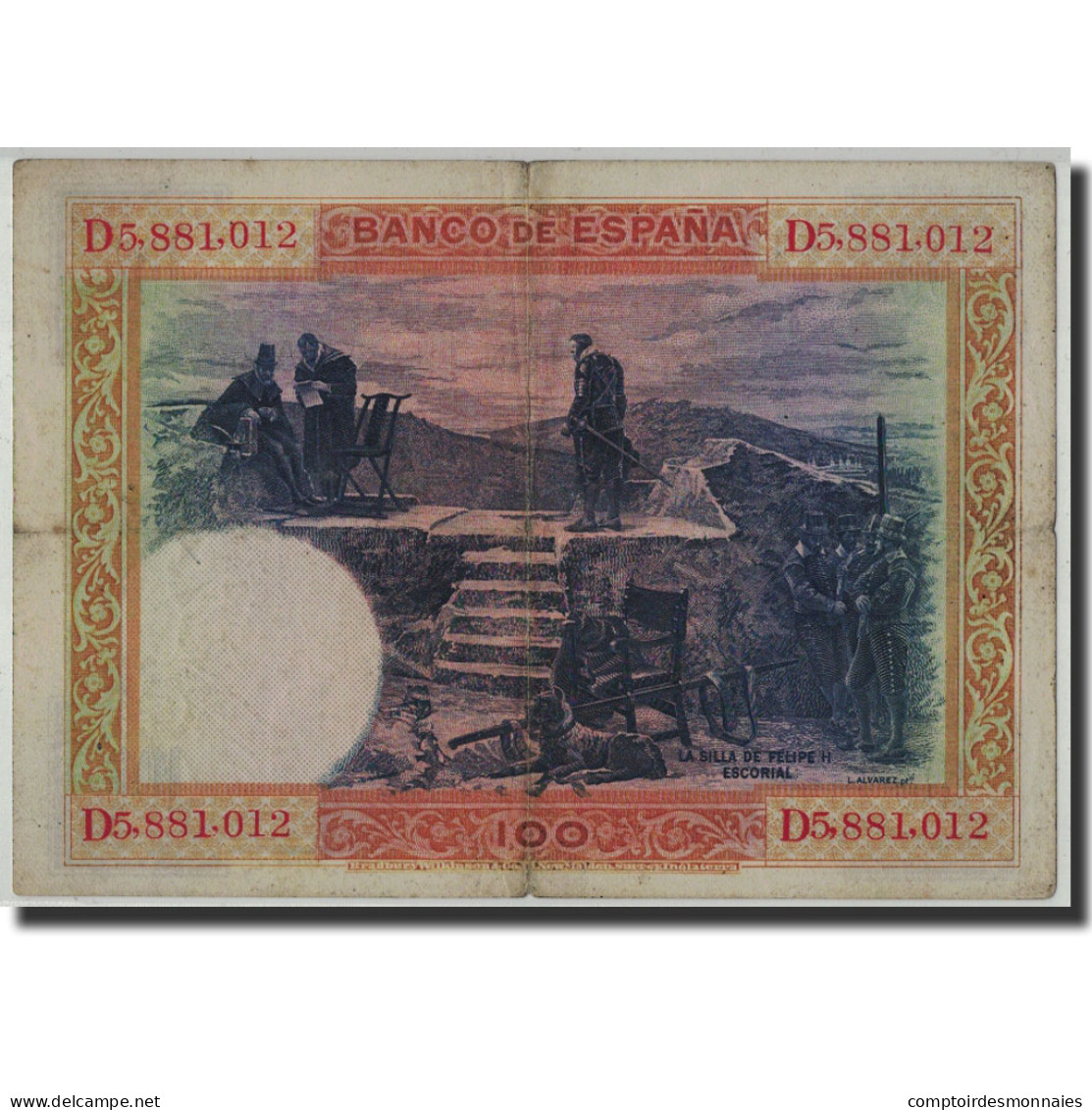 Billet, Espagne, 100 Pesetas, 1925, 1925-07-01, KM:69c, B+ - 100 Peseten