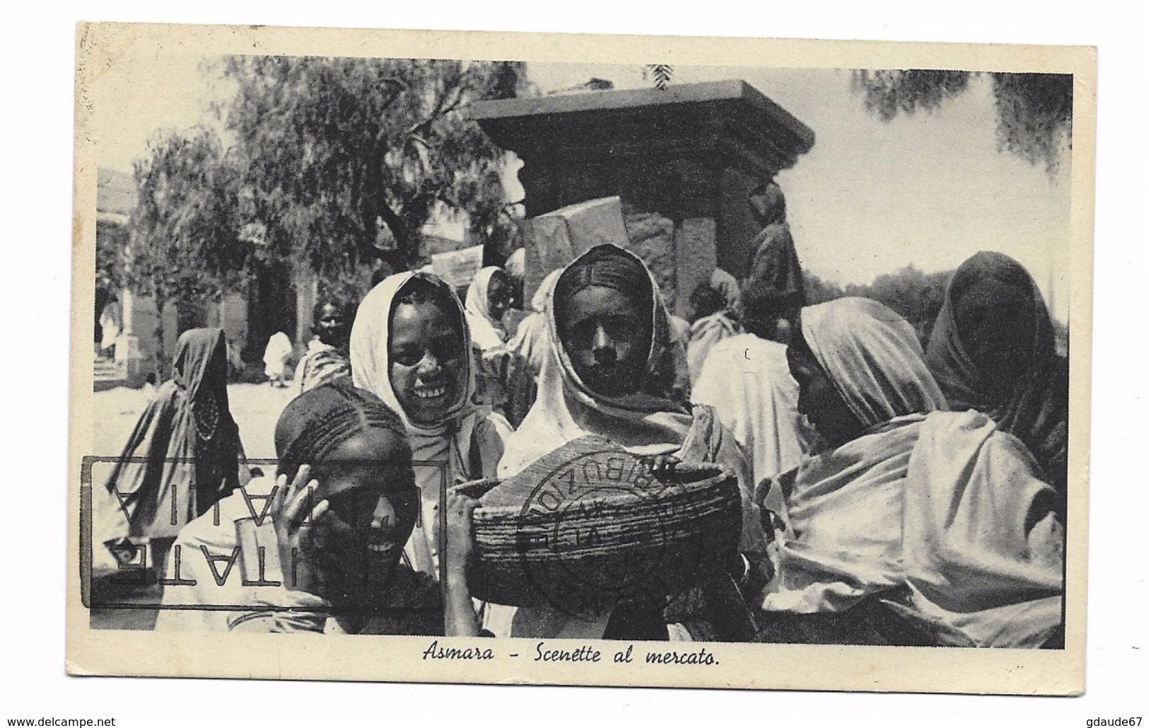 ERITREA - 1937 - CP Pour ROMA - Eritrea