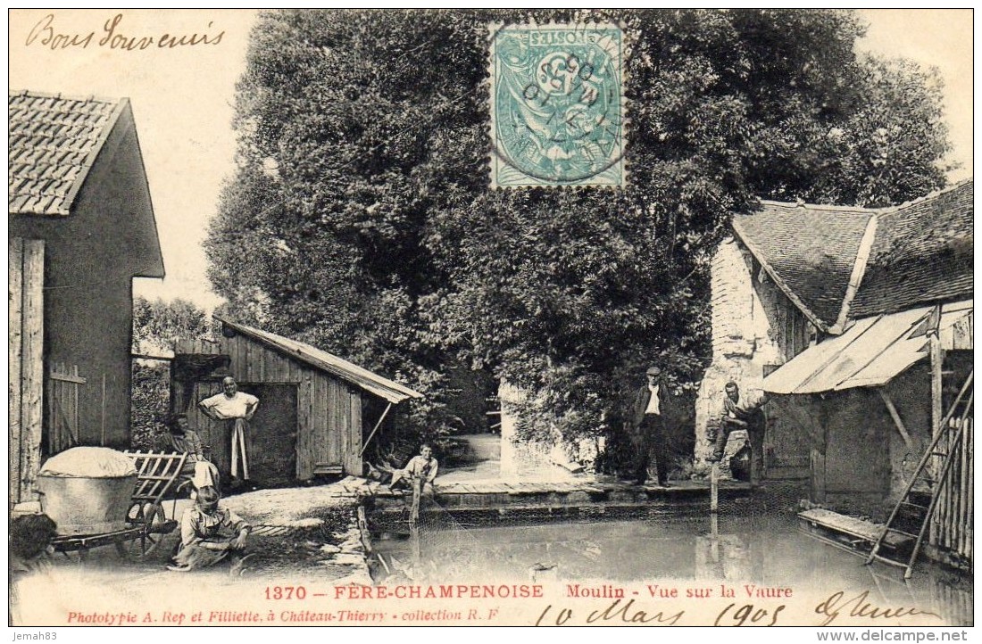 Fere Champenoise Moulin Vue Sur Lavaure 1905 (LOT 15) - Fère-Champenoise